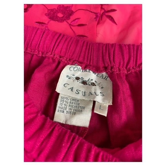 Country Wear Casuals Vintage Pink Skirt with Sheer Bottom - Picture 4 of 4